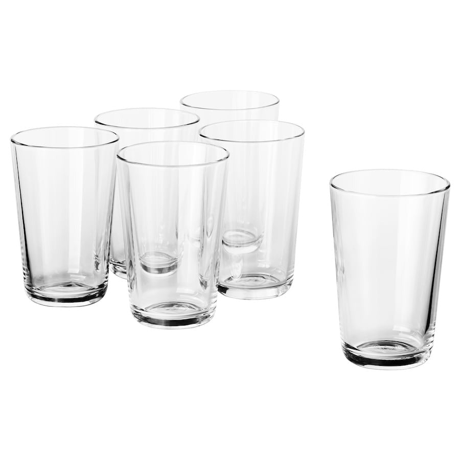 Clear Plain water Juice tea glass - Diqqawi Plates
