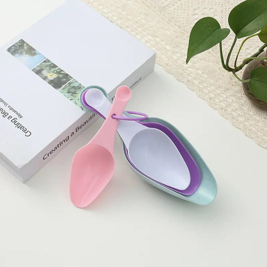 4 Pcs Flour Double Side Measuring Spoon Set - Diqqawi Plates
