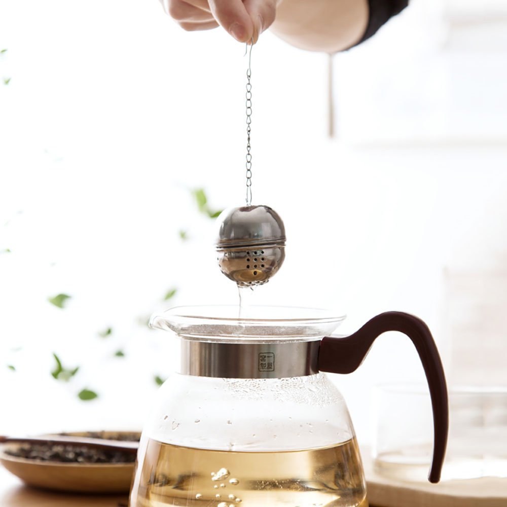 Stainless Steel Mesh Tea Ball Infuser – Egg Shape - Diqqawi Plates
