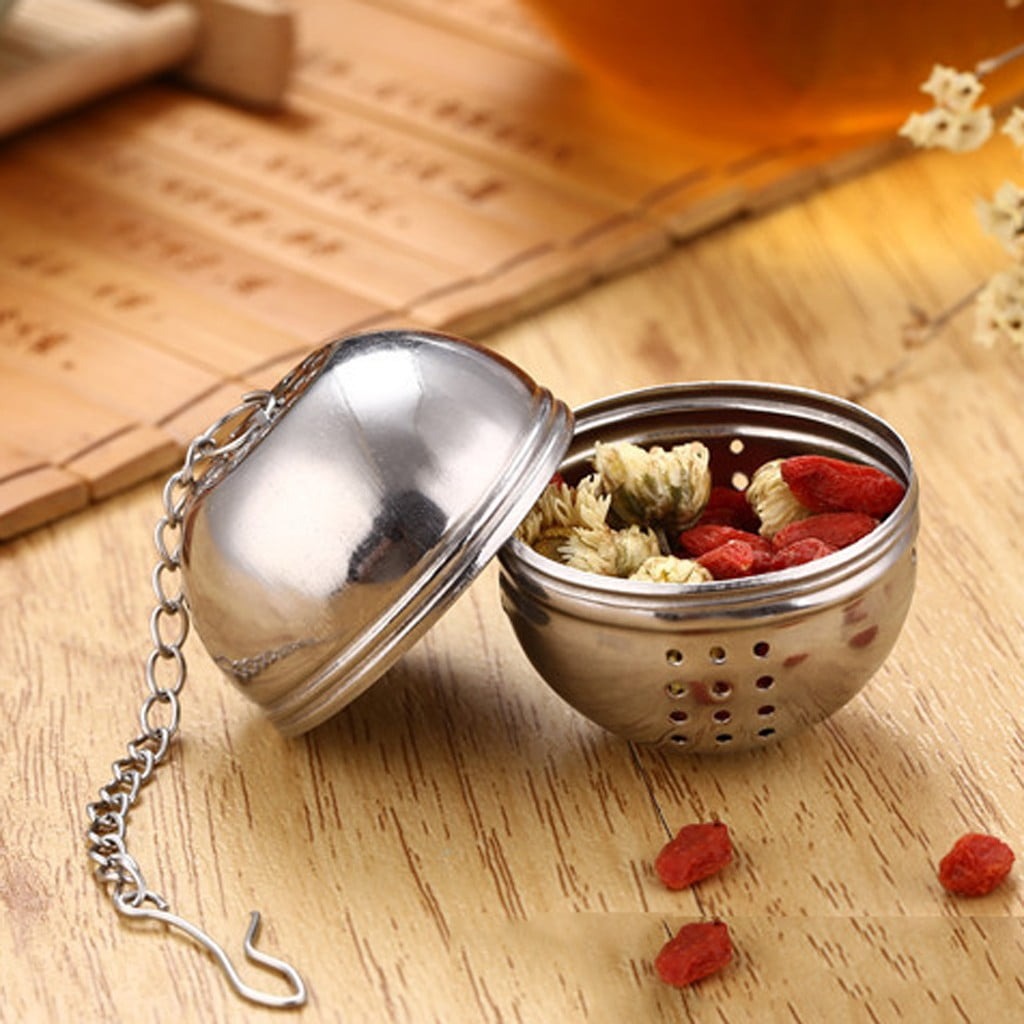 Stainless Steel Mesh Tea Ball Infuser – Egg Shape - Diqqawi Plates