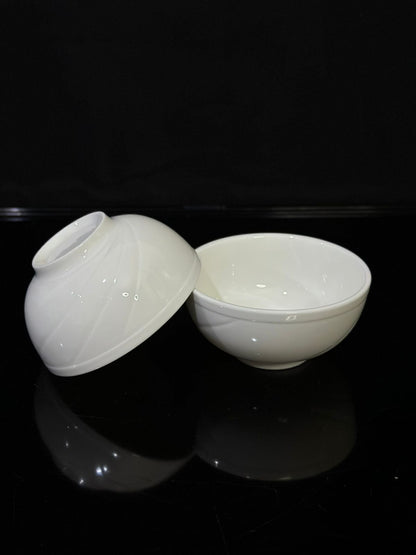 Small White stylish Cup & Bowl - Diqqawi Plates