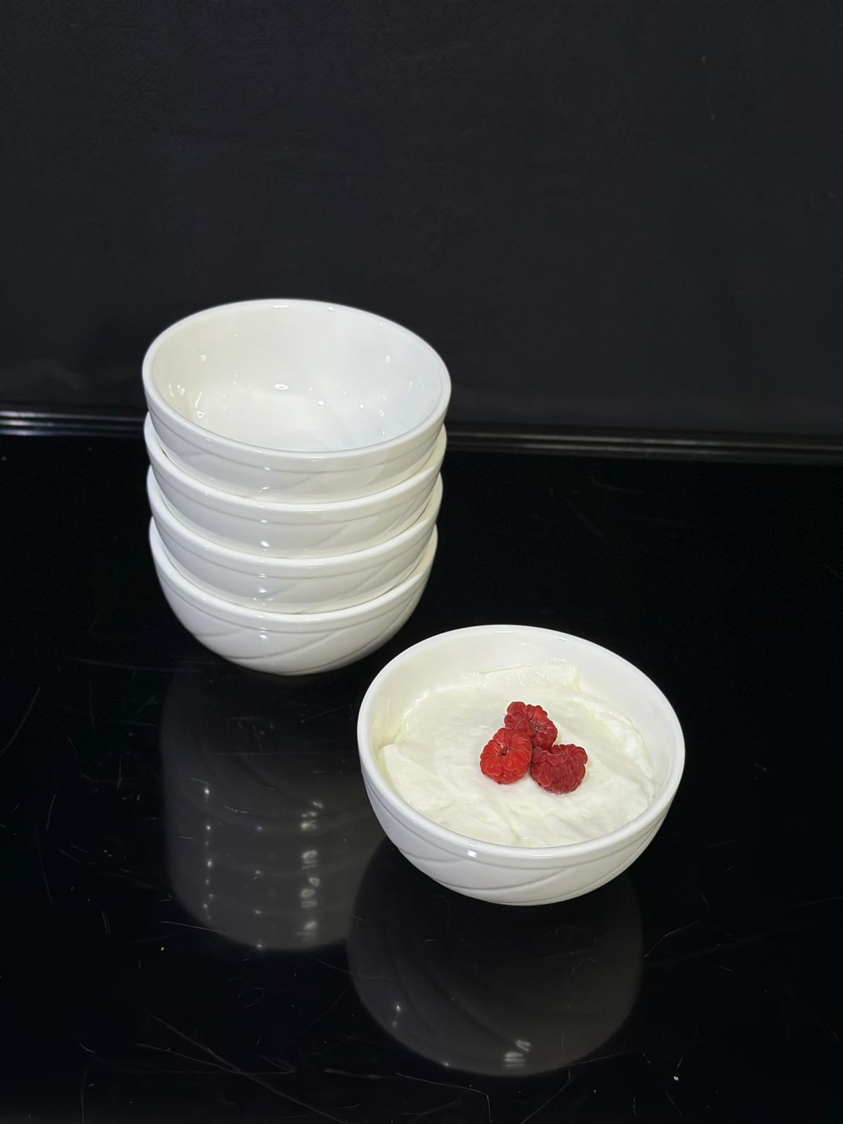 Small White stylish Cup & Bowl - Diqqawi Plates
