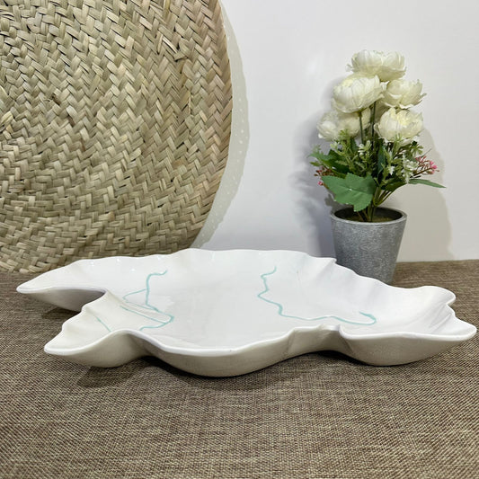 Irregular Stylish Porcelain Serving Platter styl1 - Diqqawi Plates