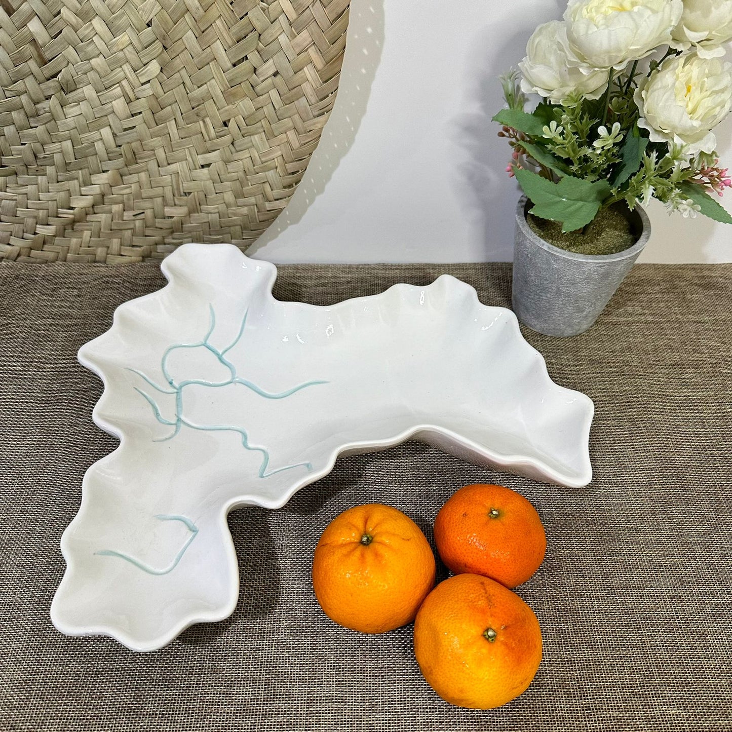 Irregular Stylish Porcelain Serving Platter styl2 - Diqqawi Plates