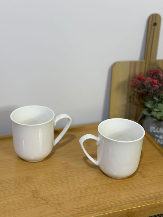 Elegant White Porcelain Coffee Mug styl-33 - Diqqawi Plates