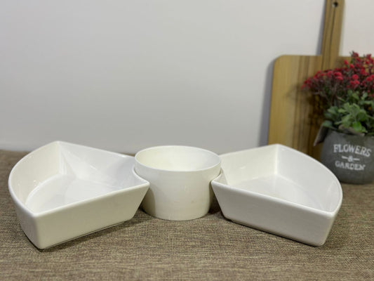 3pcs Porcelain Serving Set - Diqqawi Plates