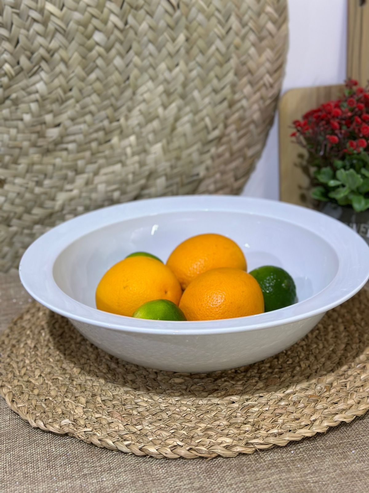 Porcelain Large Serving Bowl – 25 x 8.5 cm - Diqqawi Plates