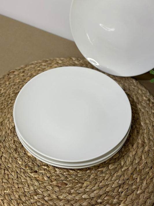 Luxury medium white Porcelain dinning plate - Diqqawi Plates
