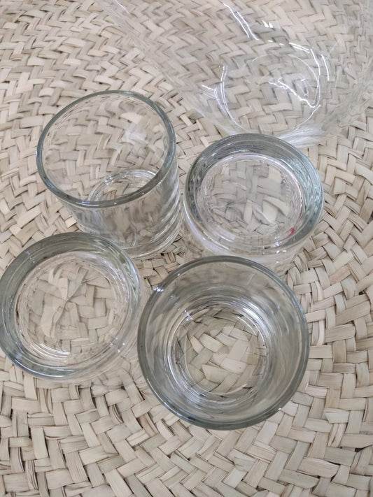 1500 ML Glass Water Juice Pitcher and 4 Cups 260ml - Diqqawi Plates