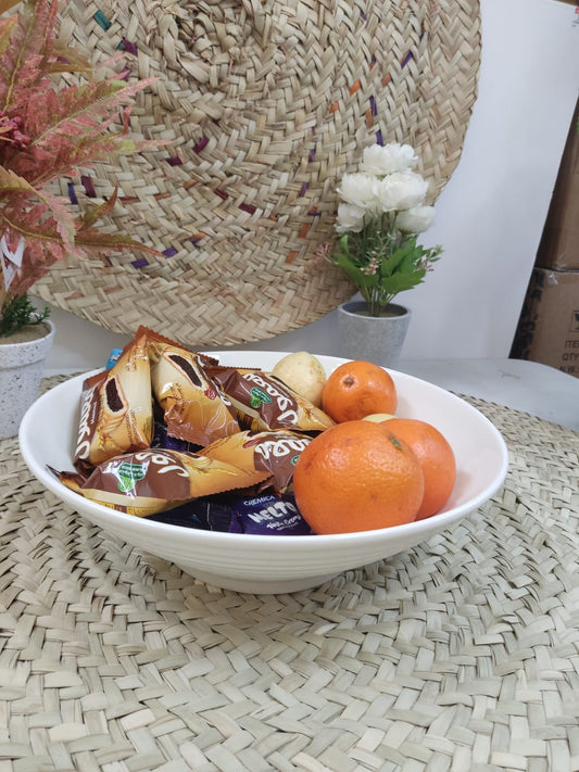 Spacious Ceramic Serving Dish Bowl styl5 - Diqqawi Plates