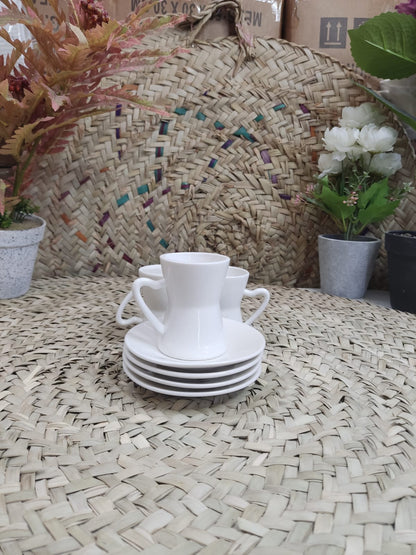 Stylish Coffee Cup with Plate – 180ml - Diqqawi Plates