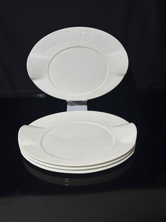 Luxury Decorated Oval White plate /tray porcelain styl7 - Diqqawi Plates