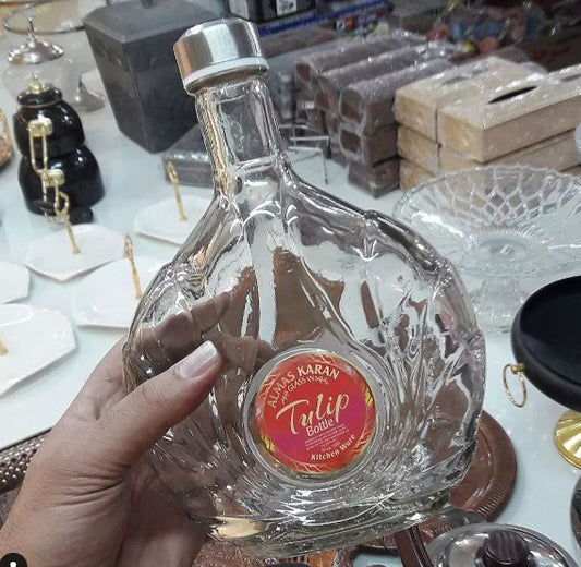 Crystal Bottle Glass 1 L - Diqqawi Plates